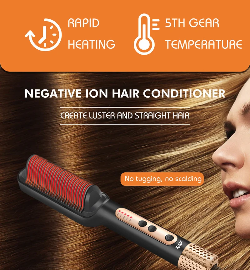 RAF Hair Straightener Brush - Image 3