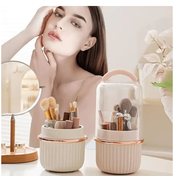 Rotating Brush Storage Bin